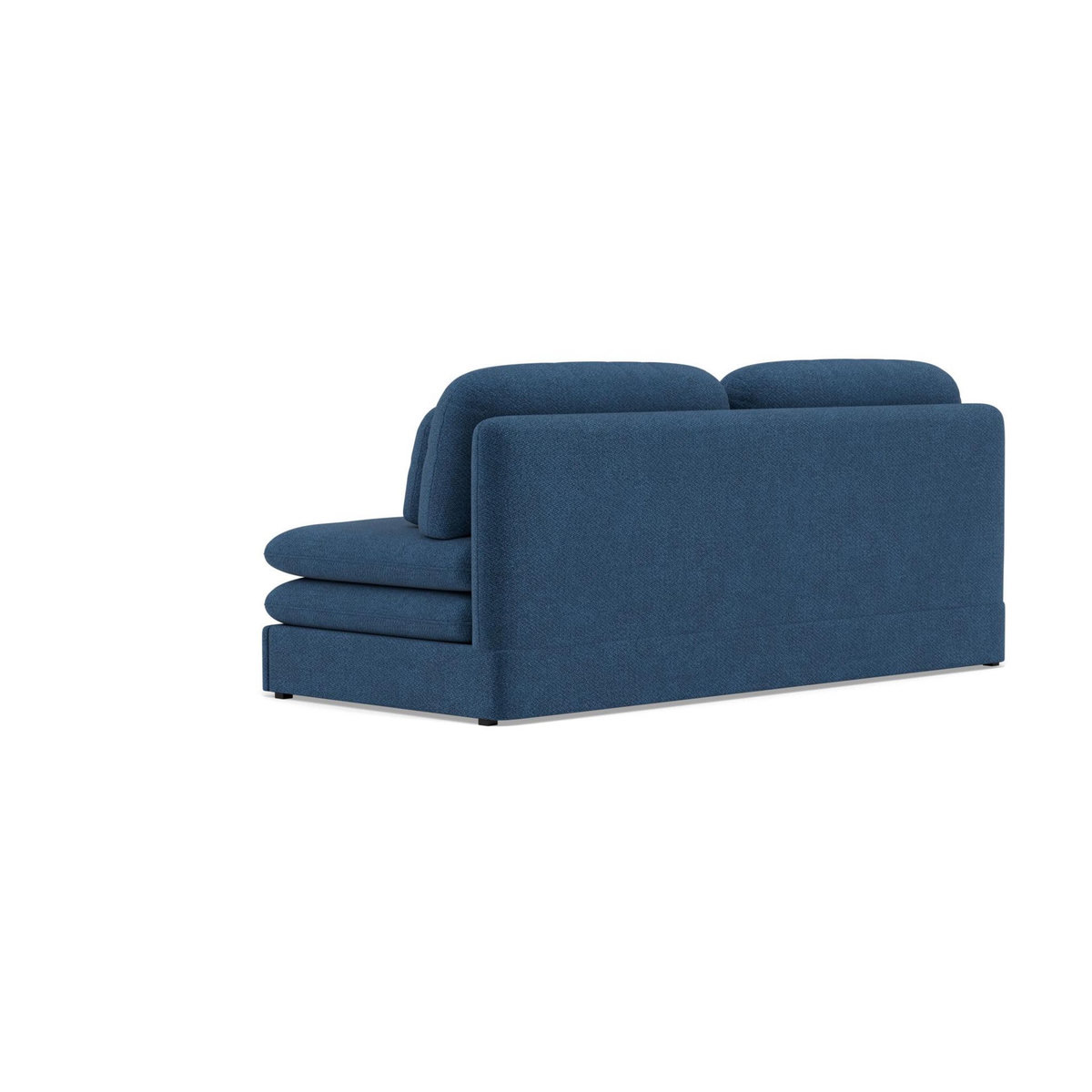 LISA DESIGN Ysal - canapé 3 places convertible déplimousse en velours texturé