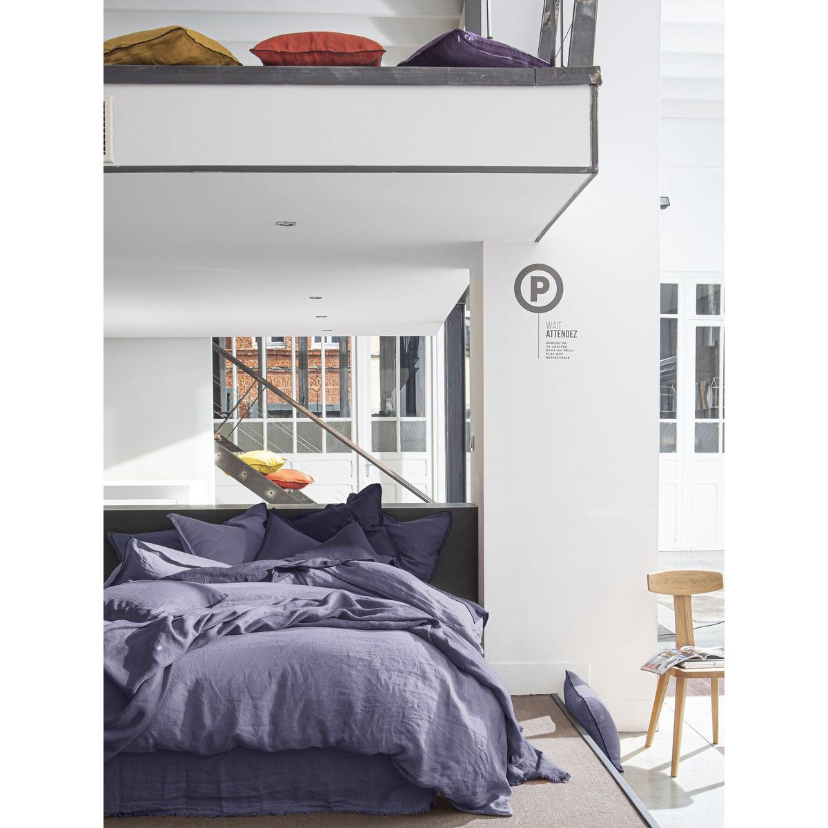 BATON ROUGE Taie d'oreiller 100% lin lavé 160gsm