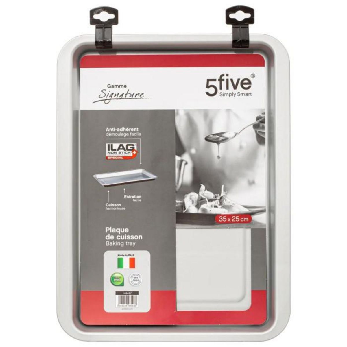 FIVE Plaque Rectangulaire  Signature  35cm Noir