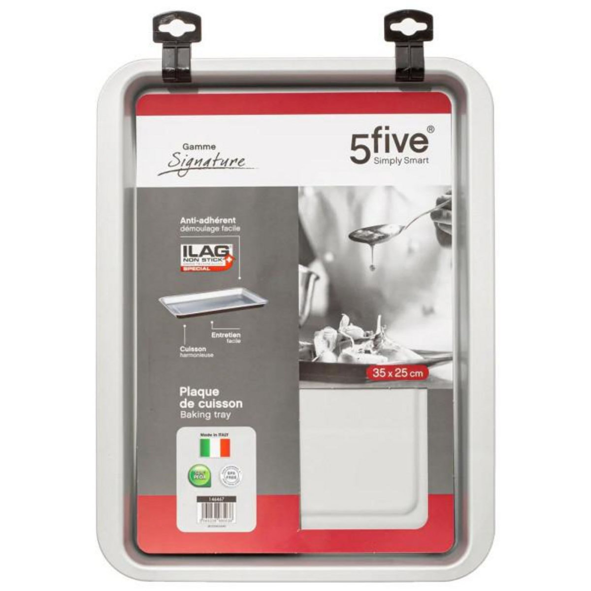 FIVE Plaque Rectangulaire  Signature  35cm Noir