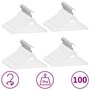 Voir la diapositive 1 : VIDAXL Cintres antiderapants 100 pcs Blanc Bois dur