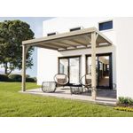 JARDIDECO Pergola adossée en bois Reims 500 x 300 cm - Maderland