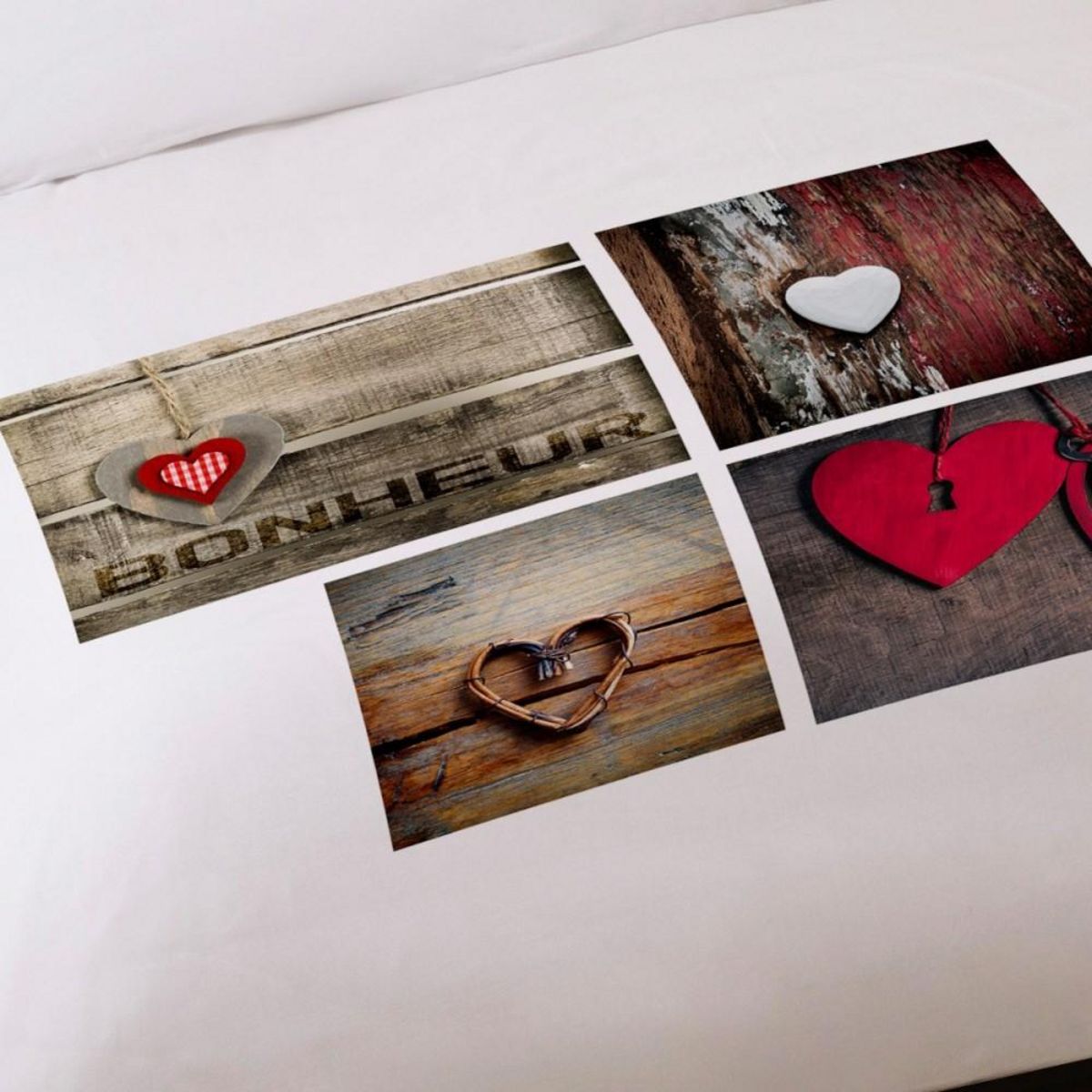 Dourev Housse de couette 240x220 FAITH + 2 taies 100% coton