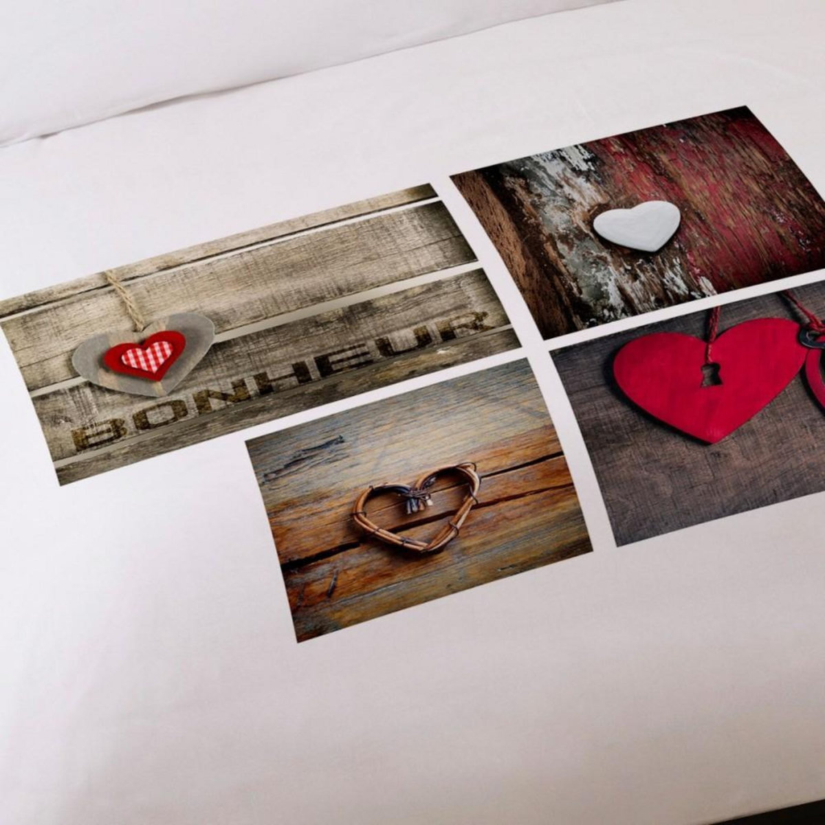 Dourev Housse de couette 240x220 FAITH + 2 taies 100% coton