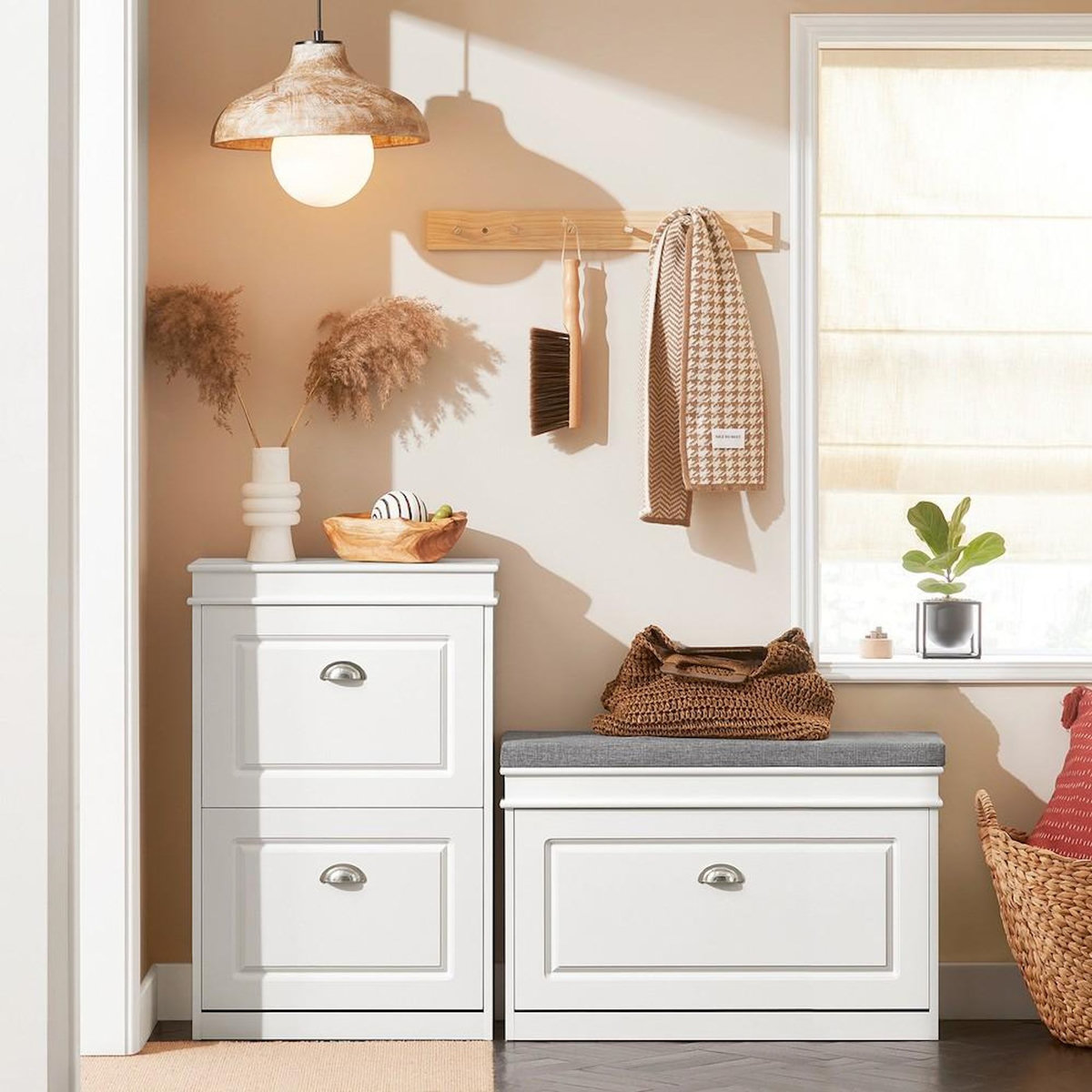 SOBUY SoBuy - Banc de Rangement à Chaussures avec Un Tiroir - Classique - FSR82-L