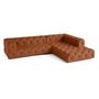Voir la diapositive 4 : LISA DESIGN Gallata - canapé chesterfield d'angle droit - 5 places - en velours