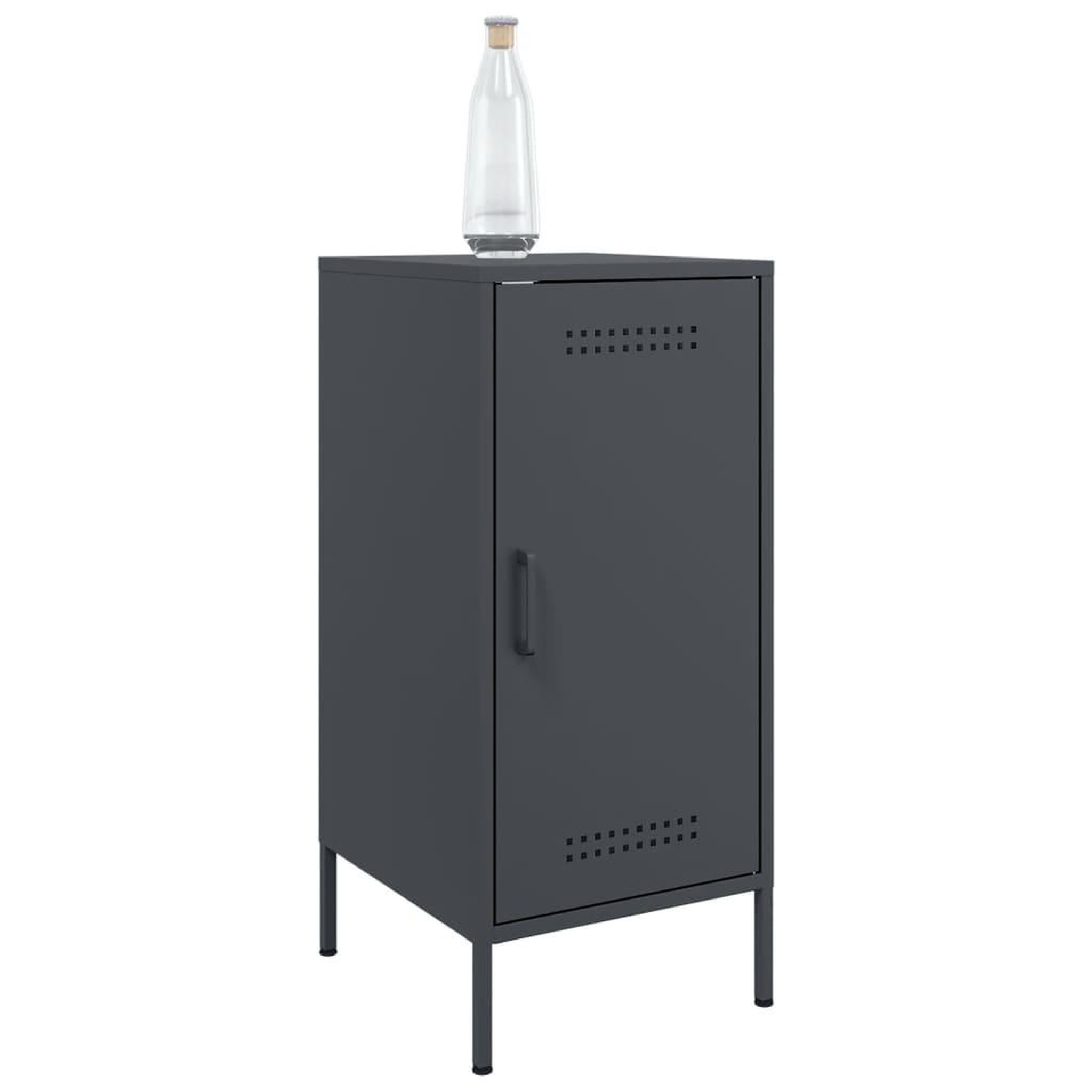 Voir la diapositive 4 : VIDAXL Buffets 2 pcs anthracite 36x39x79 cm acier