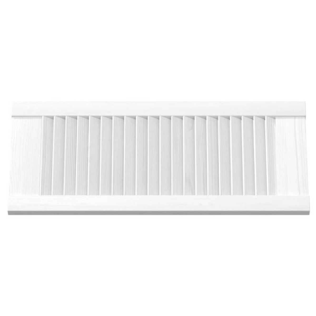 VIDAXL Portes d armoire à persiennes 4 pcs blanc 61,5x29,5 cm