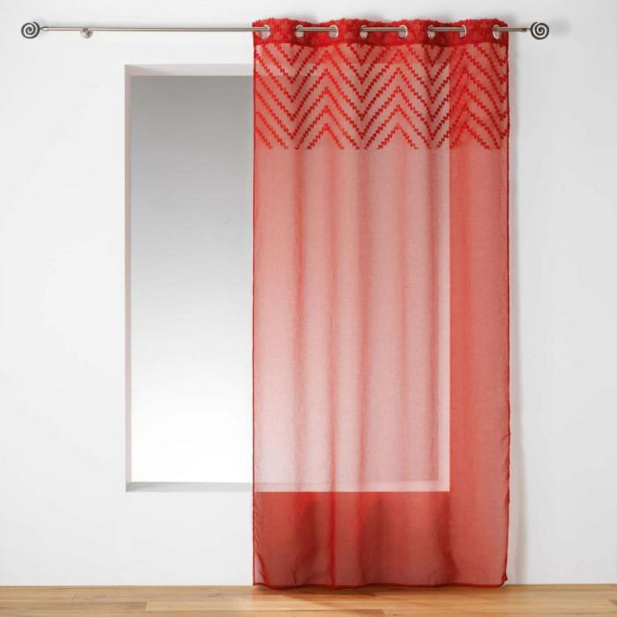 Paris Prix Rideau Voilage à Oeillets  Sahara Top  140x240cm Terracotta