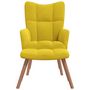 Voir la diapositive 3 : VIDAXL Chaise de relaxation avec repose-pied Jaune moutarde Velours