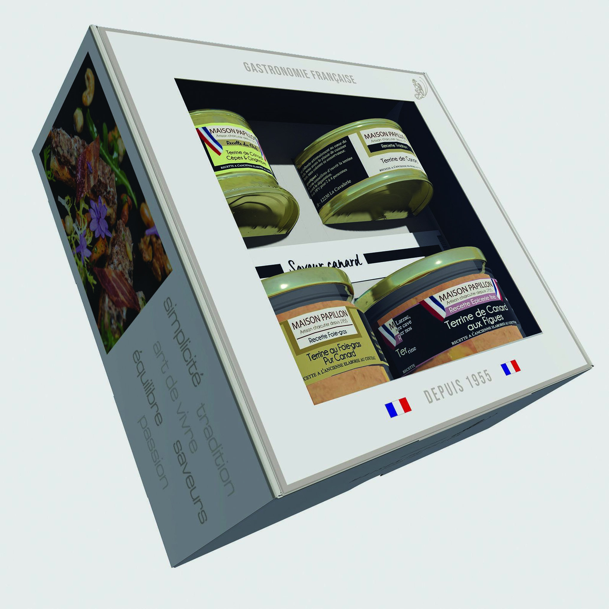 Voir la diapositive 1 : Smartbox Coffret de 4 terrines gourmandes à déguster à domicile - Coffret Cadeau Gastronomie