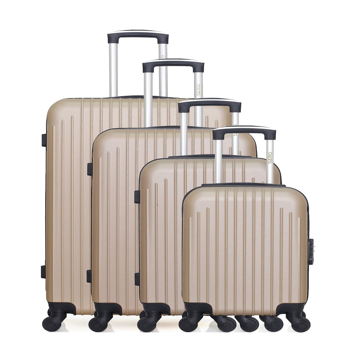 HERO HERO - Set de 4 Valises CARPATES-M 75 cm 4 Roues
