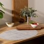 Voir la diapositive 3 : SECRET DE GOURMET Set de Table Ovale  Maoli  35x48cm Gris Bleu