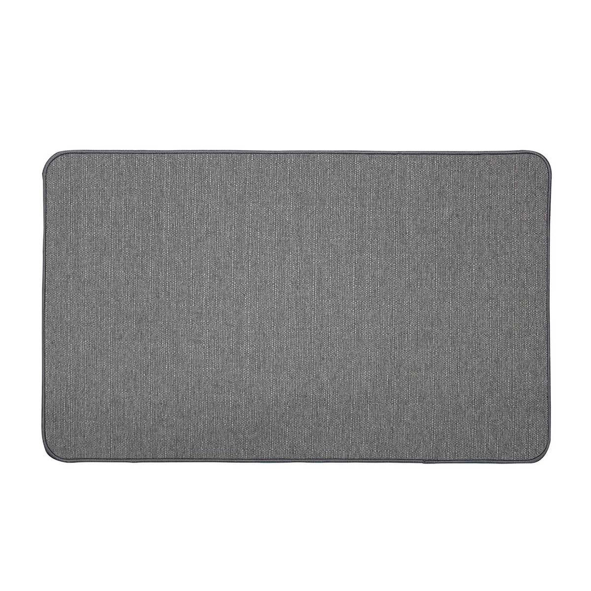 Douceur d'Intérieur Tapis déco tissé uni  manea  45x75cm gris