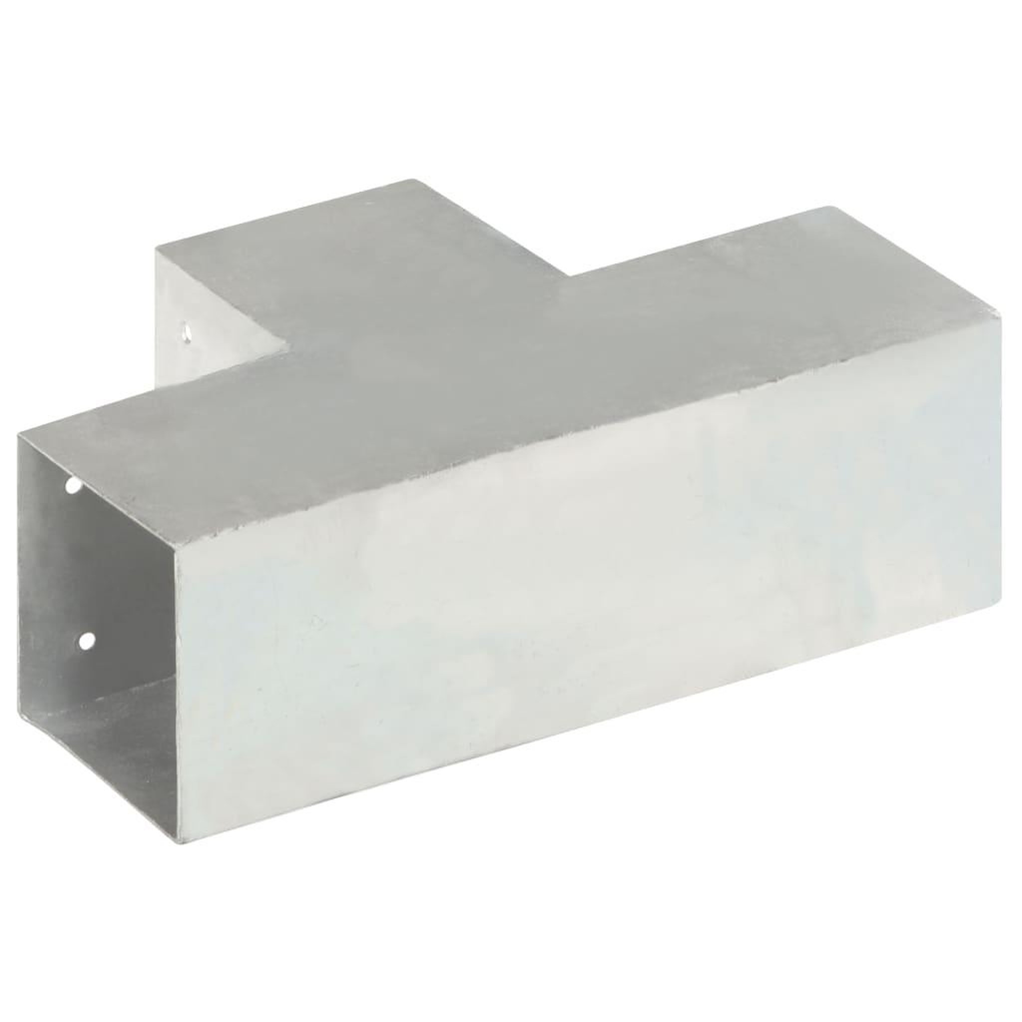Voir la diapositive 4 : VIDAXL Connecteur de poteau Forme en T Metal galvanise 101x101 mm