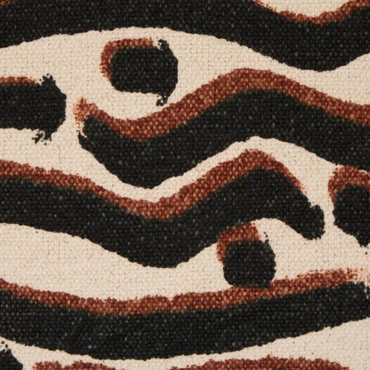 ATMOSPHERA Coussin de Sol à Pompons  Wonja  48x48cm Noir