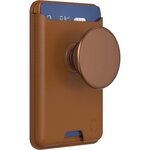 POPSOCKET Porte cartes PopSockets PopWallet compatible MagSafe Cognac