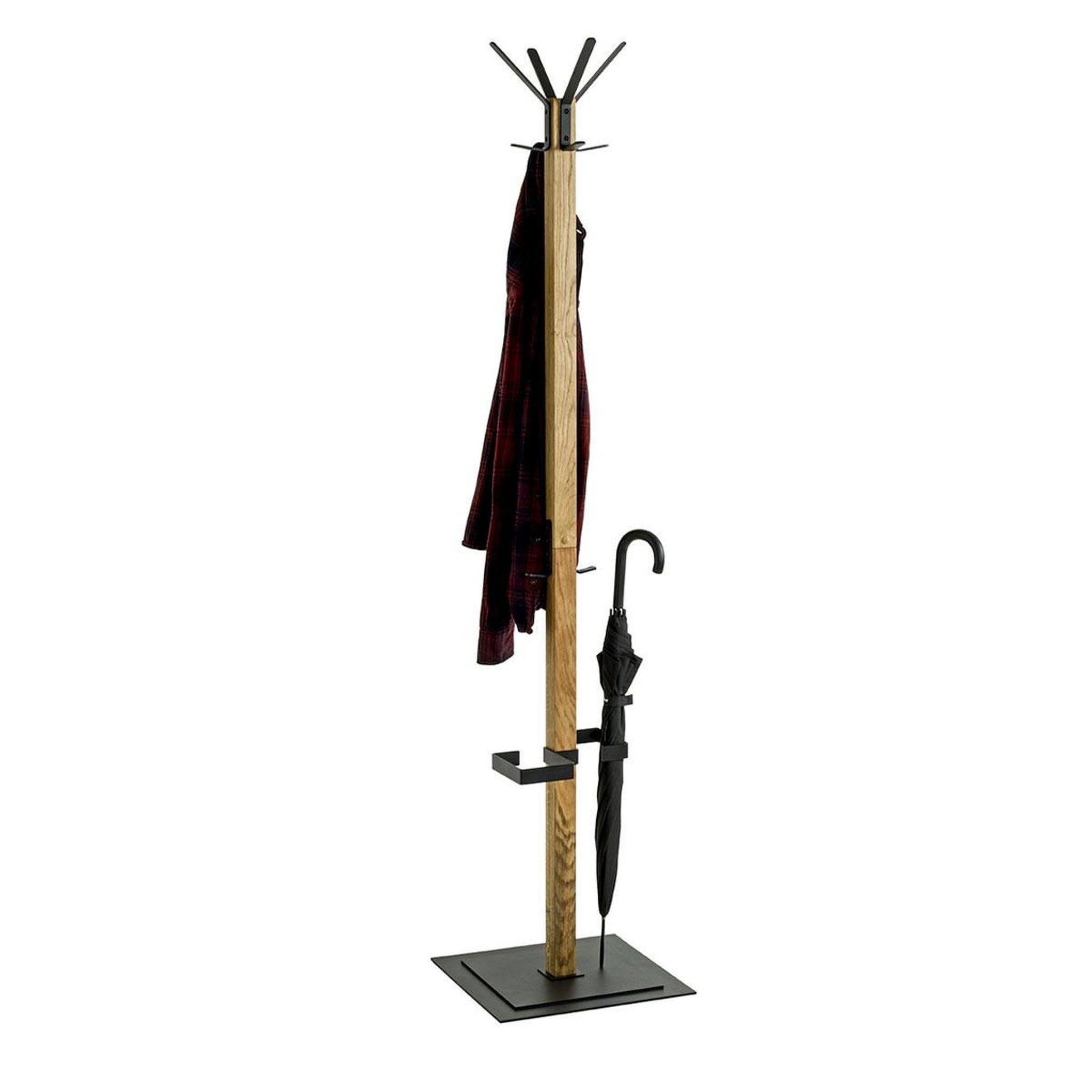 Voir la diapositive 2 : Paris Prix Porte-manteau design  havelock  180cm chêne & noir