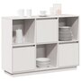 Voir la diapositive 4 : VIDAXL Buffet Blanc 110,5x35x80 cm Bois massif de pin