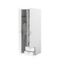 Voir la diapositive 5 : PARISOT Armoire VARIA - Décor blanc - 2 portes battantes + 2 tiroirs - L 81 cm x H 185 x P 51 cm - PARISOT