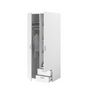 Voir la diapositive 5 : PARISOT Armoire VARIA - Décor blanc - 2 portes battantes + 2 tiroirs - L 81 cm x H 185 x P 51 cm - PARISOT