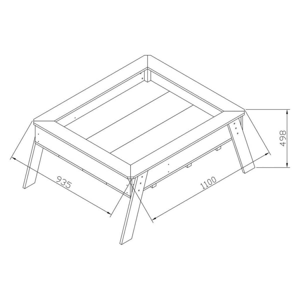 Axi AXI Table de culture de semis Linda Marron