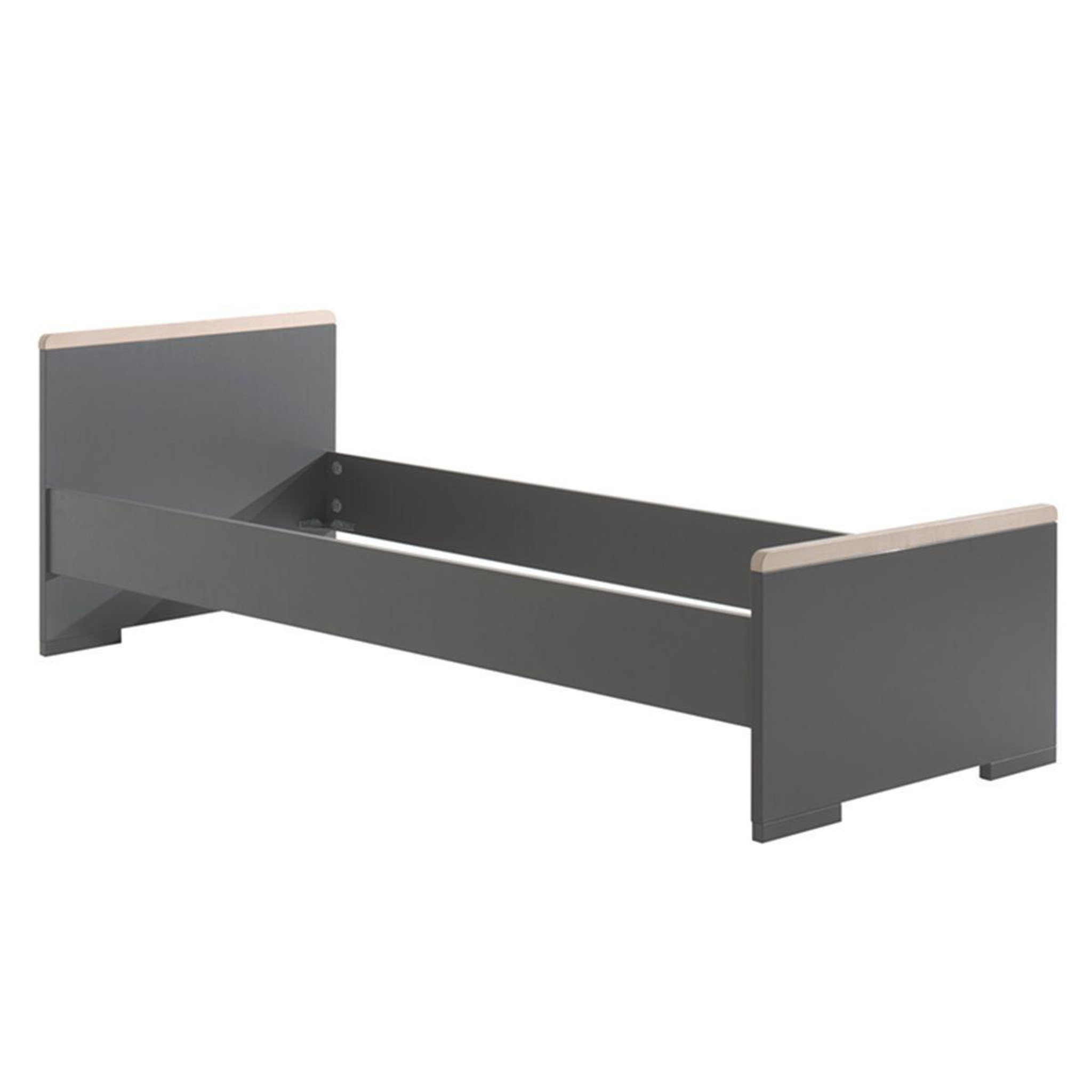 Voir la diapositive 2 : Paris Prix Pack - lit enfant, chevet & armoire  london  gris anthracite