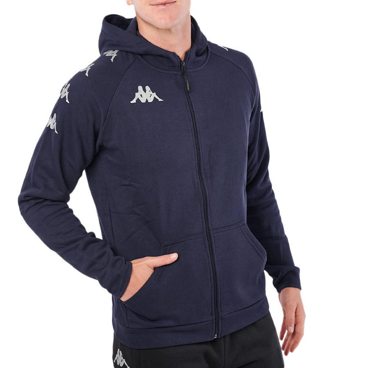 KAPPA Sweat Zippé Marine Homme Kappa Divieto