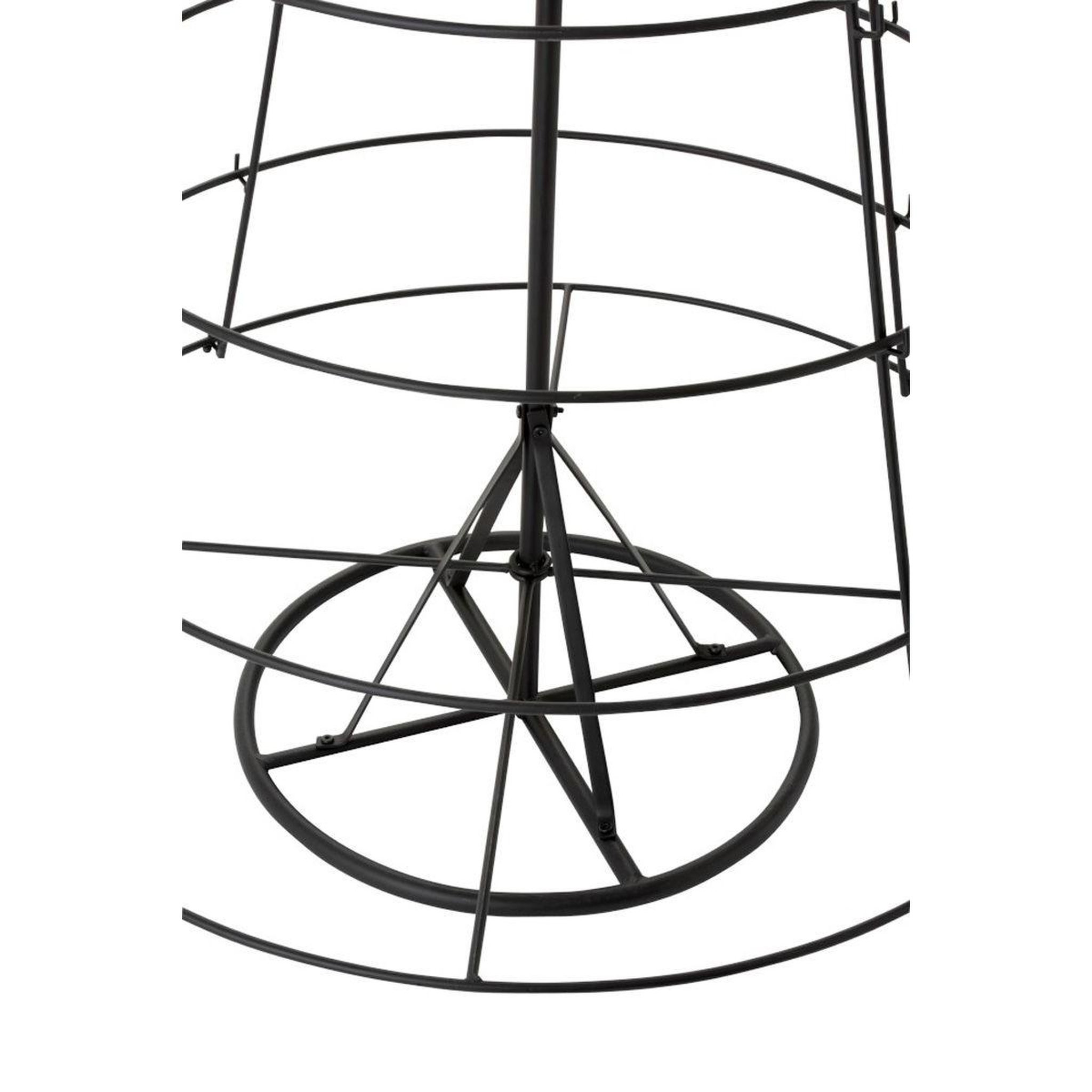 Voir la diapositive 2 : J-LINE Statue déco  arbre de noël 8 niveaux  188cm noir