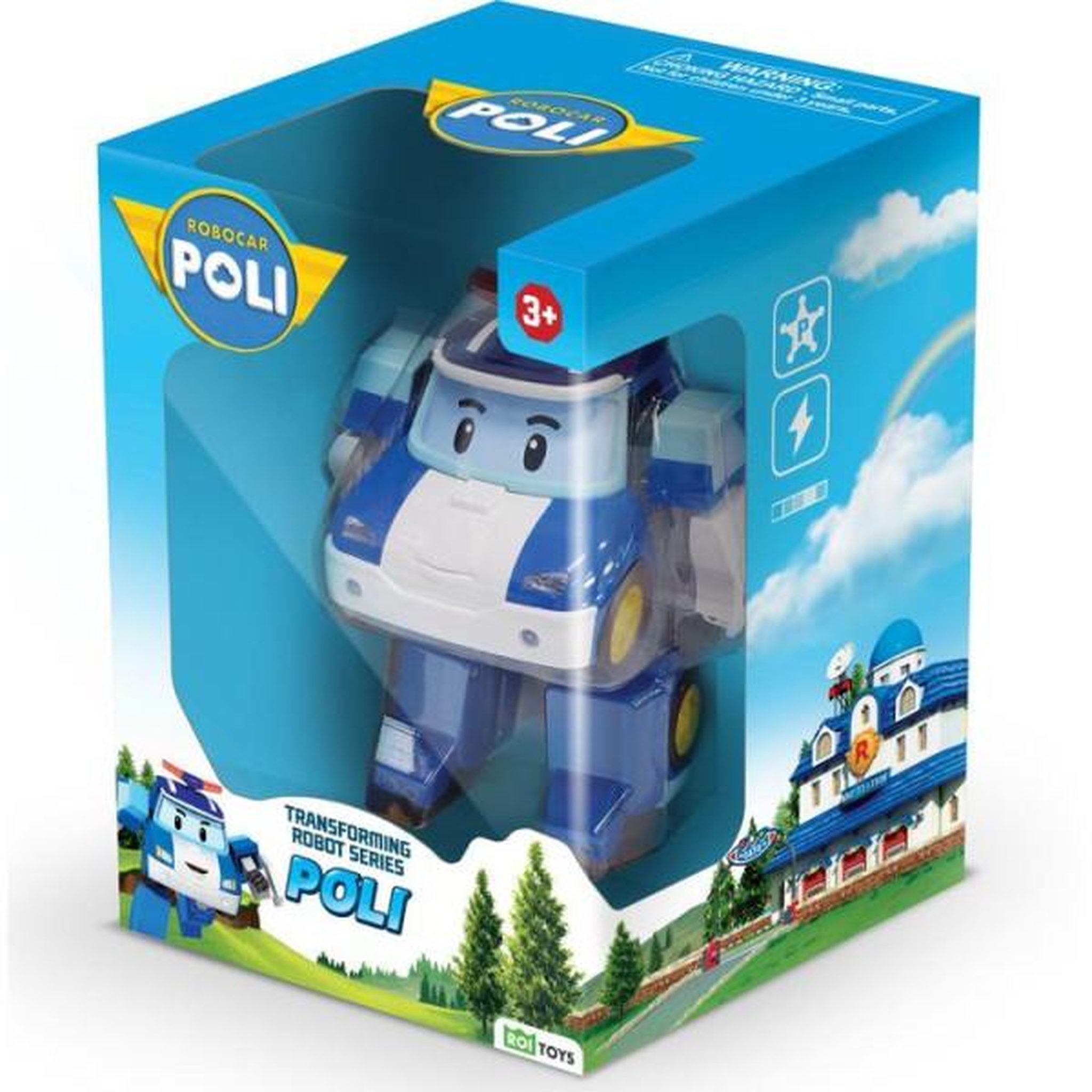 Voir la diapositive 2 : SILVERLIT Figurine robot hélicoptere 10 cm - Silverlit – Robocar Poli – Véhicule Transformable Poli 2-en-1