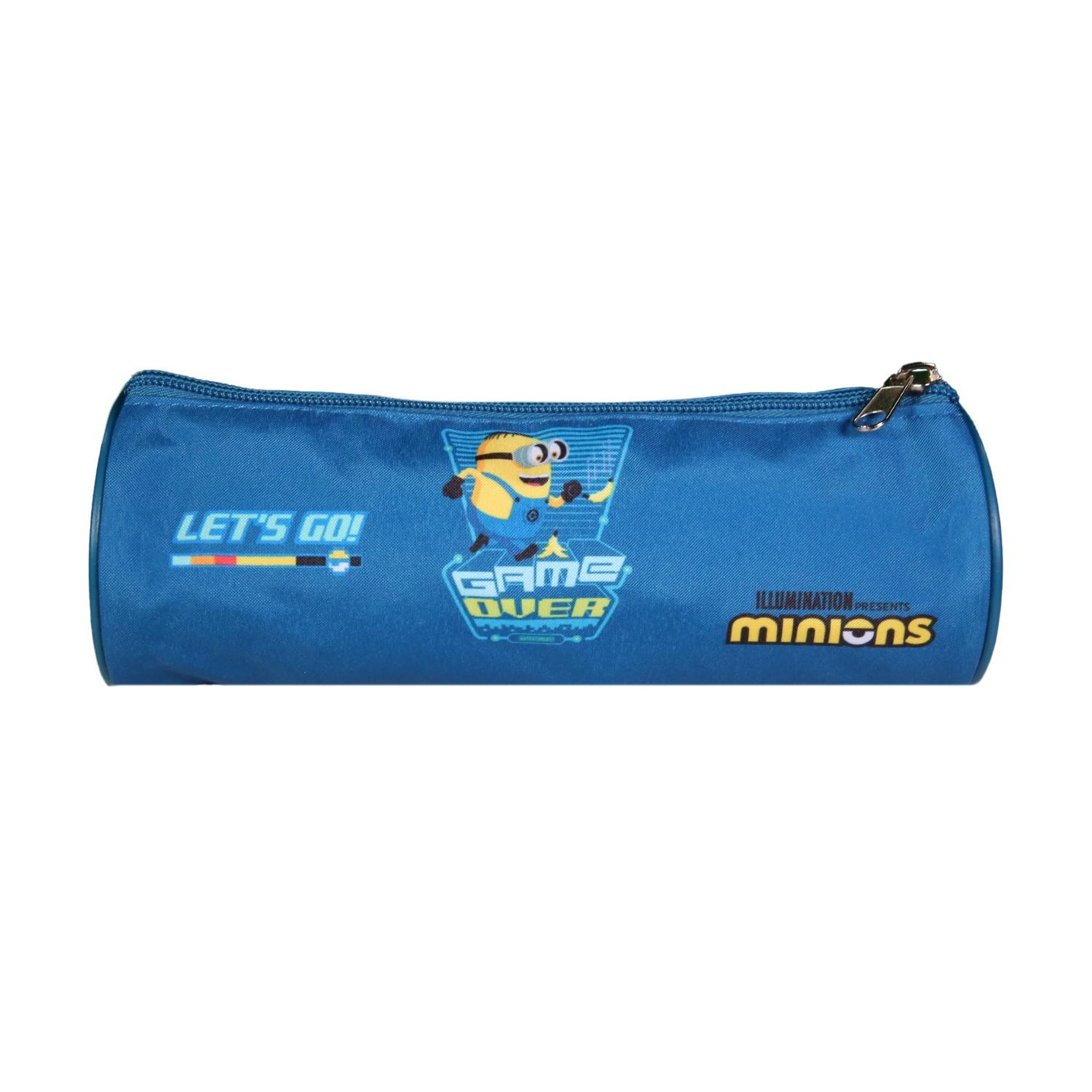 Voir la diapositive 4 : Bagtrotter BAGTROTTER Trousse scolaire ronde Les Minions Bleu