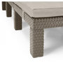 Voir la diapositive 4 : ALLIBERT by KETER Transat Bain de soleil - Allibert by KETER - DAYTONA - en résine imitation rotin tressé - coussin - dossier réglable - cappuccino