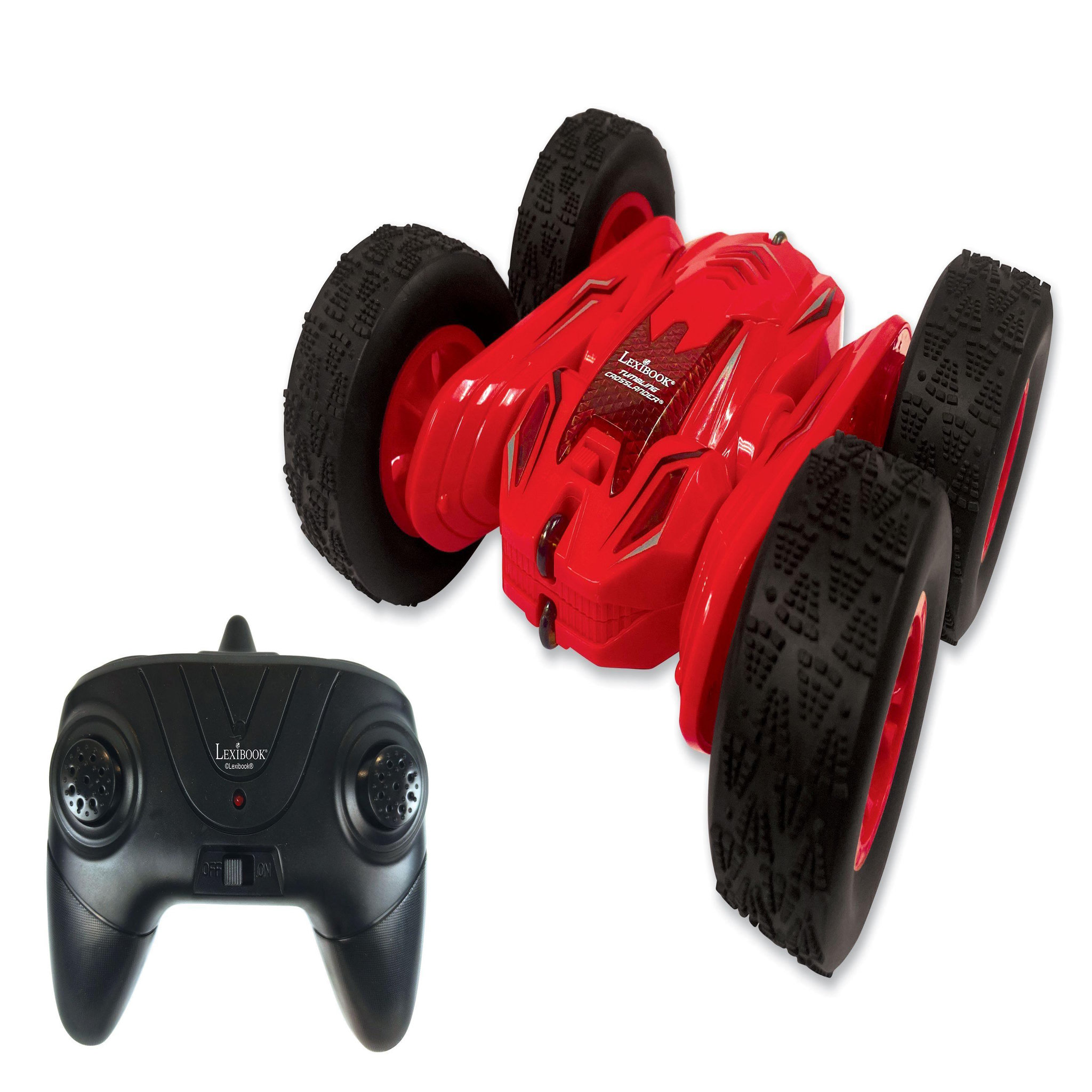 Voir la diapositive 3 : Lexibook Tumbling Crosslander – Voiture télécommandée rechargeable avec rotation à 360°