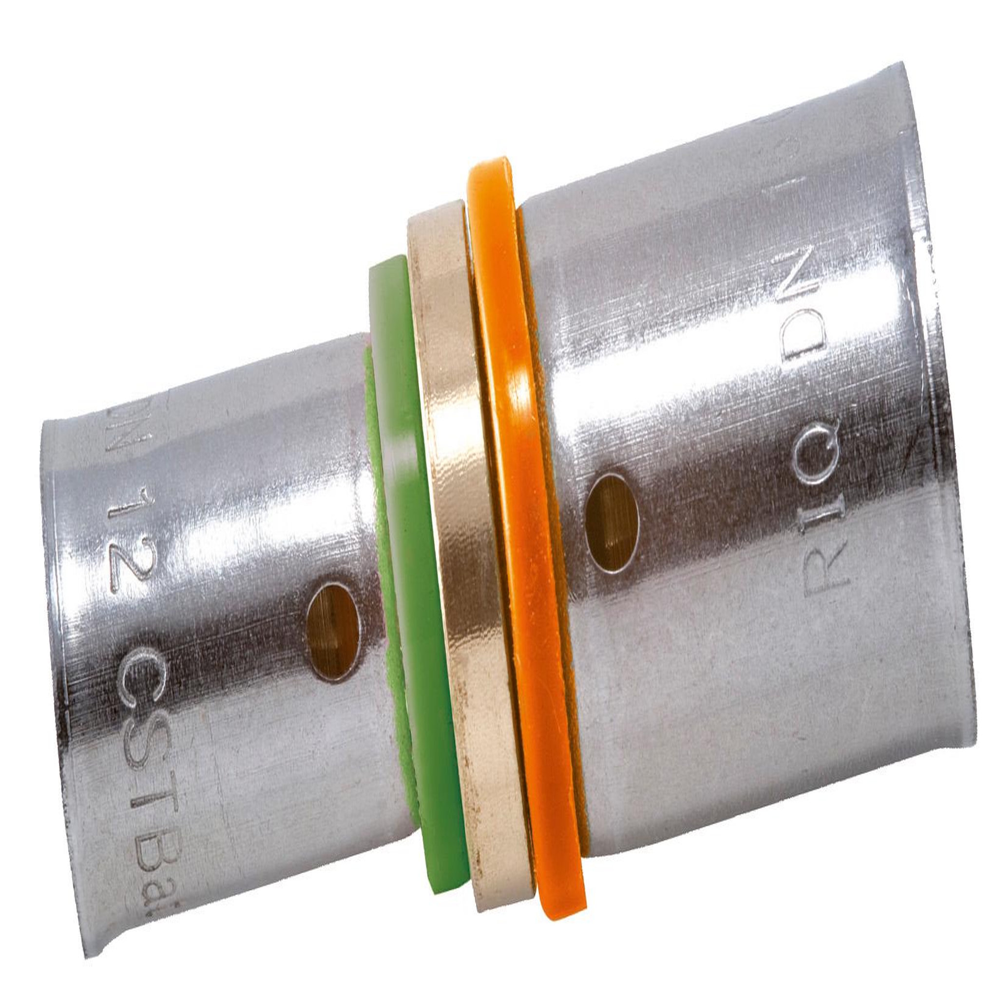 CENTRALE BRICO Raccord droit à sertir laiton D.20 pour tube en per