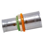 CENTRALE BRICO Raccord droit à sertir laiton D.20 pour tube en per