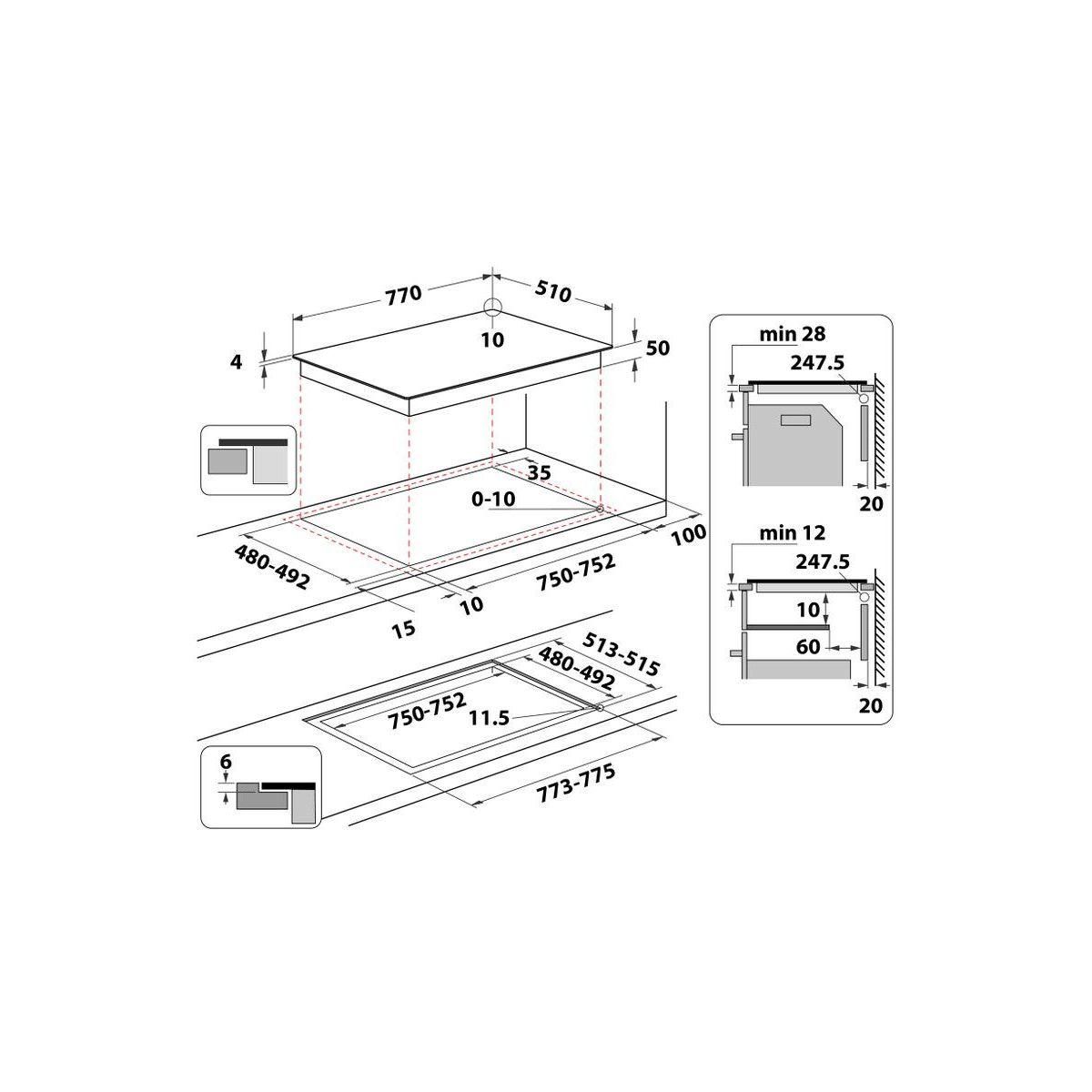 Whirlpool Plaque induction WFS7977CPNE Cleanprotect