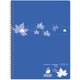 AUCHAN Cahier à spirale 24x32cm - 180 pages - Petits carreaux 5x5 - bleu