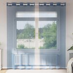 VIDAXL Rideaux en voile avec œillets 2 pcs bleu royal