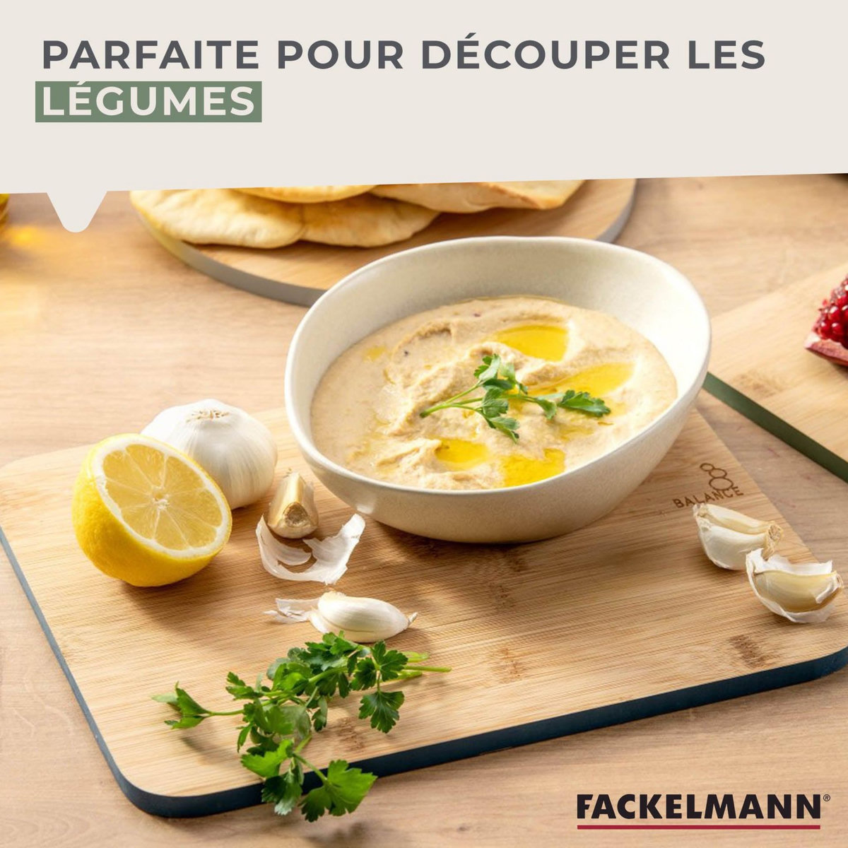 Fackelmann Planche à découper en bambou 30 x 23 cm Fackelmann Balance