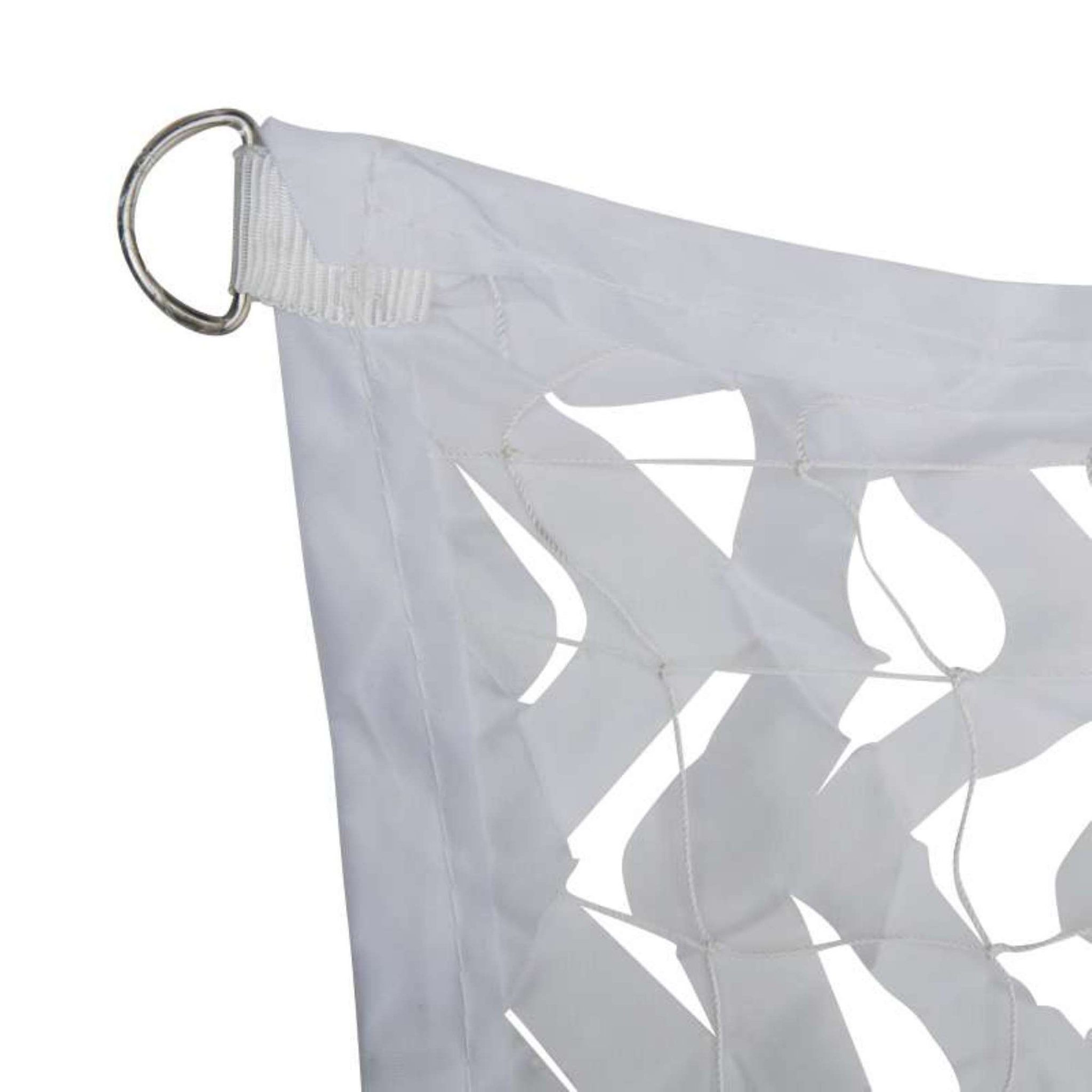 Voir la diapositive 4 :  Toile d'ombrage ajourée blanche  3 x 3m