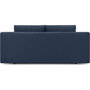 Voir la diapositive 5 : MARKET24 Banquette convertible 3 places MIKA - Tissu bleu foncé - Coffre de rangement - L 192 x H 84 x P 93 cm