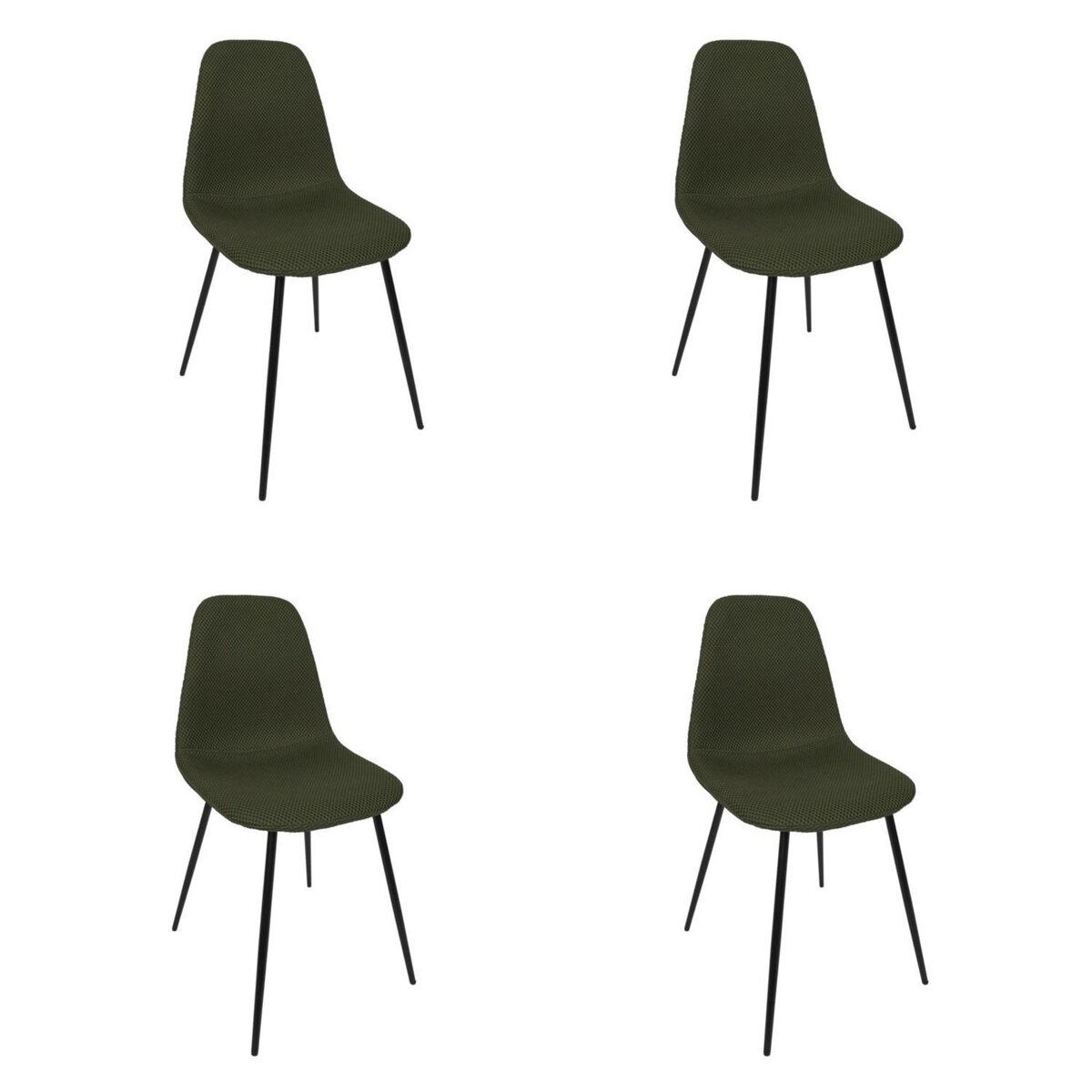 TOILINUX Lot de 4 chaises ATOME
