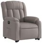 Voir la diapositive 3 : VIDAXL Fauteuil inclinable electrique taupe tissu