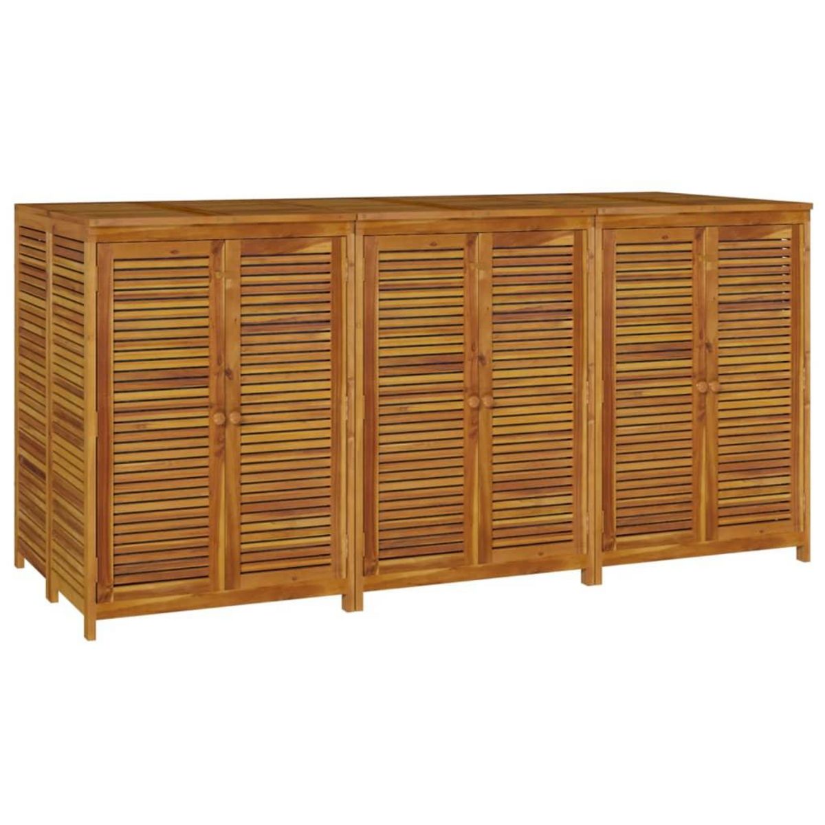 VIDAXL Boîte de rangement de jardin 210x87x104 cm bois massif d'acacia