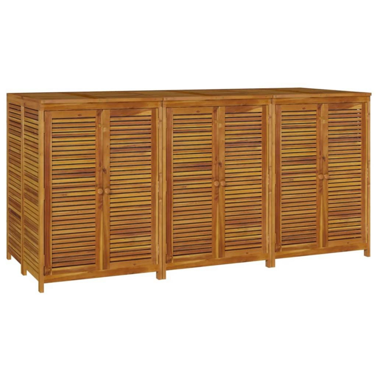 VIDAXL Boîte de rangement de jardin 210x87x104 cm bois massif d'acacia