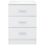 Voir la diapositive 4 : VIDAXL Table de chevet Blanc brillant 38x35x56 cm Bois d'ingenierie