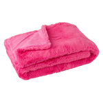 Paris Prix Plaid Imitation Fourrure  Cutie  130x180cm Rose Fluo