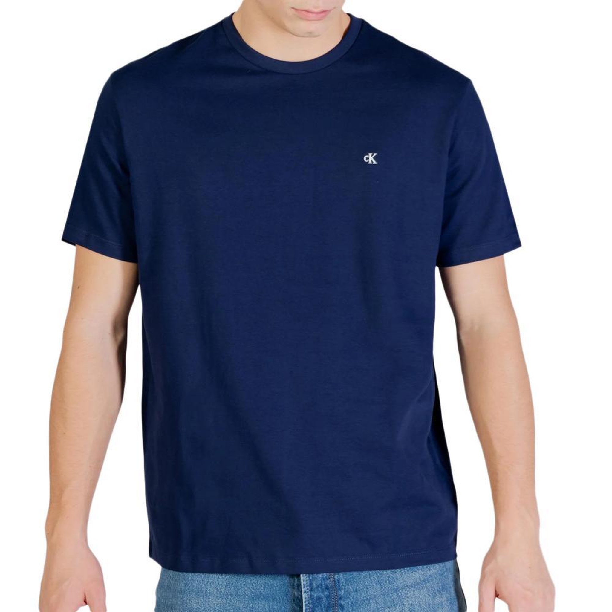 CALVIN KLEIN JEANS T-Shirt Marine Homme Calvin Klein Jeans Classic. Coloris disponibles : Bleu