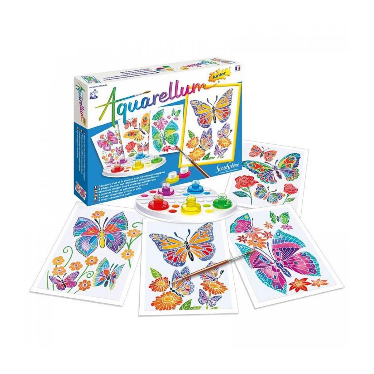 Sentosphere Aquarellum Junior Papillons et Fleurs