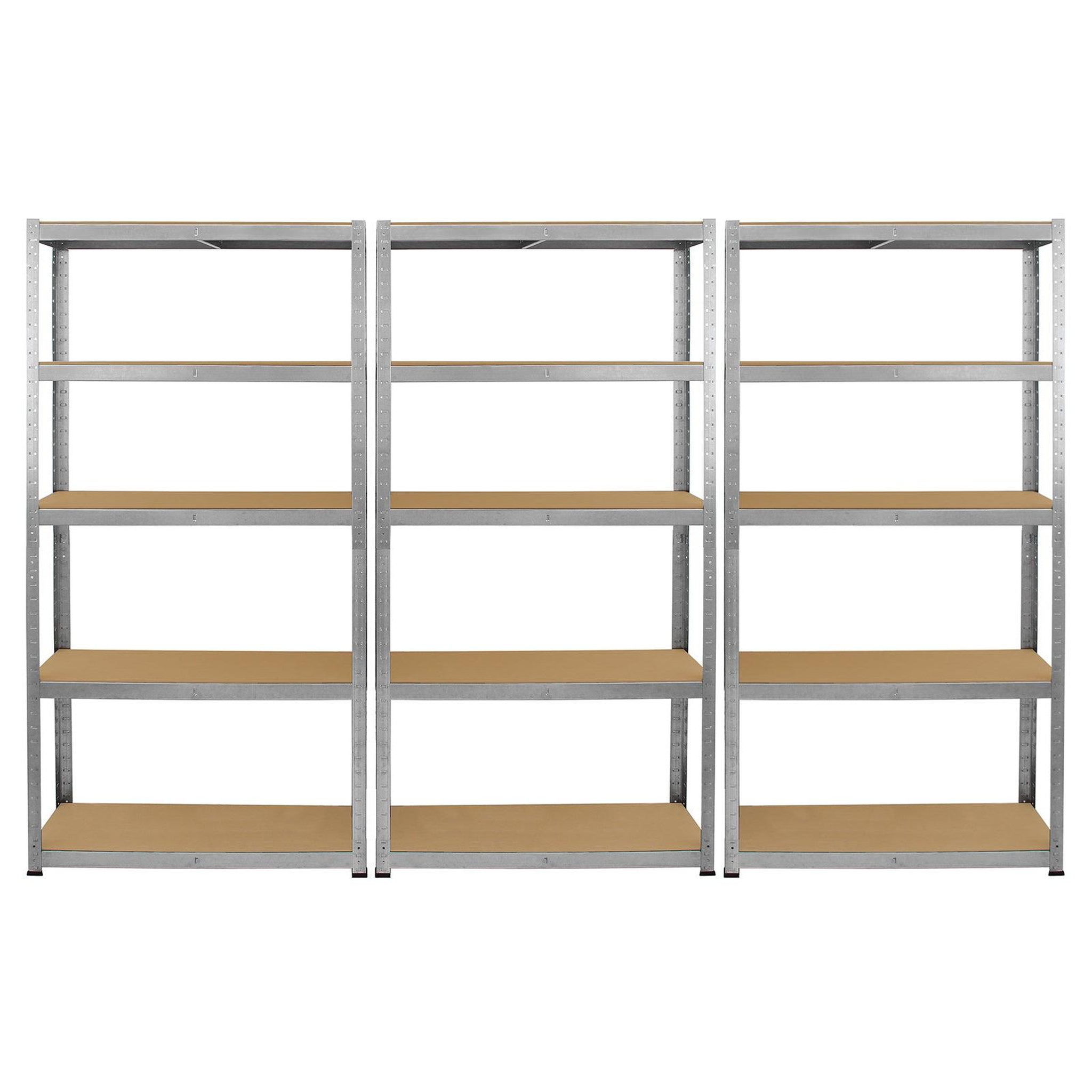 Voir la diapositive 2 : MONSTER RACKING Lot de 6 rayonnages galwix en acier galvanisÉ 90 cm x 30 cm x 180 cm